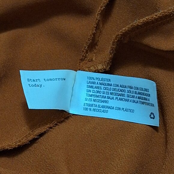 A New Day Jumpsuit Brown V-Neck Size XL - Picture 10 of 11